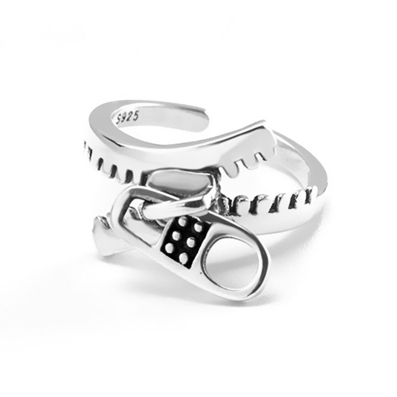 Fashion Geometric Zipper Ring