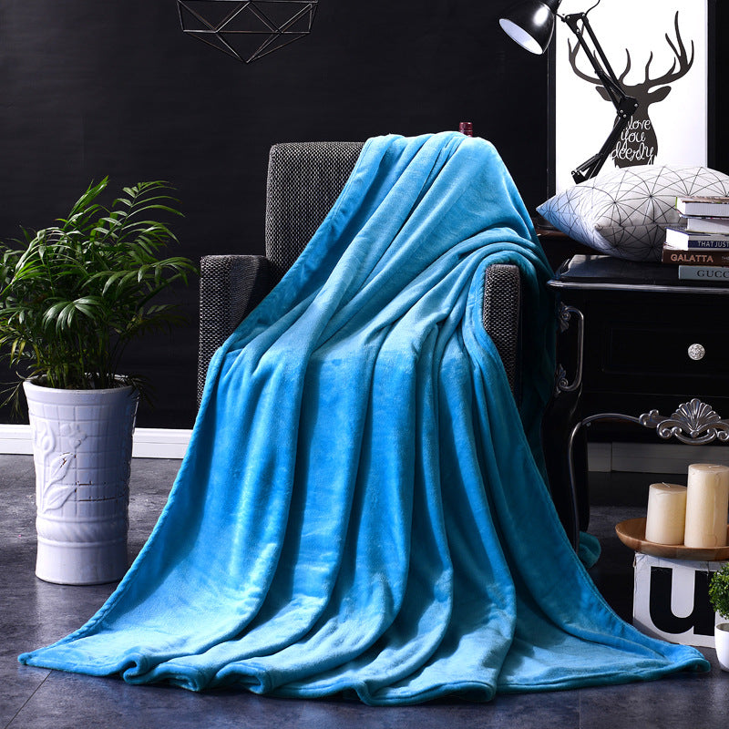 Flannel Solid Color Blanket Bedding