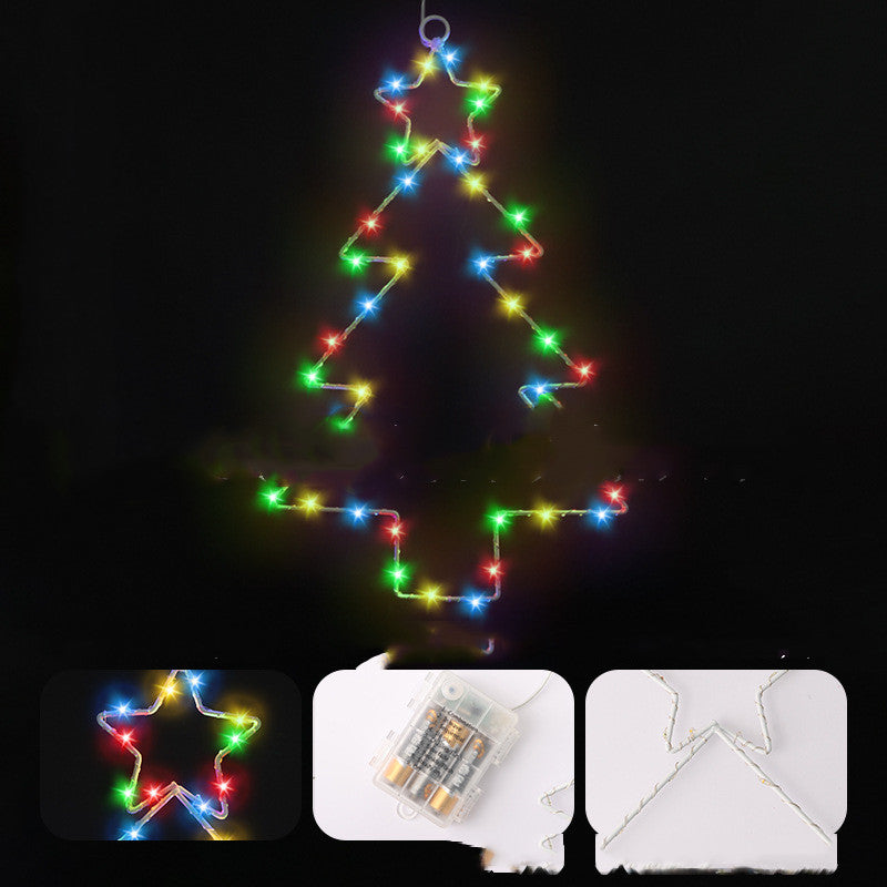 Wrought Iron Christmas Tree Shaped LED