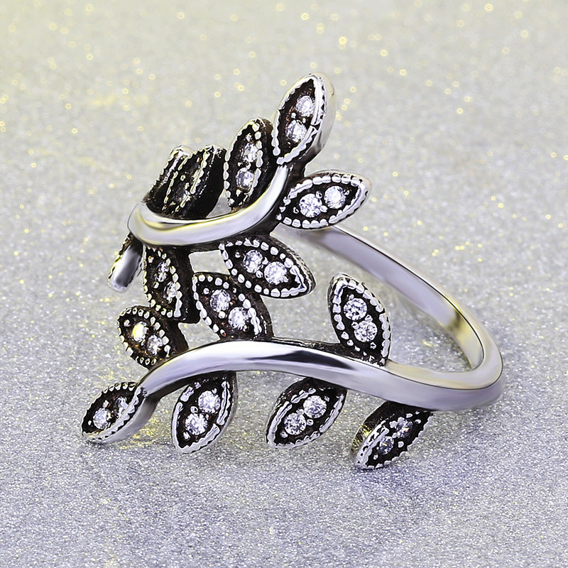 Tree of Life Black Vintage Ring