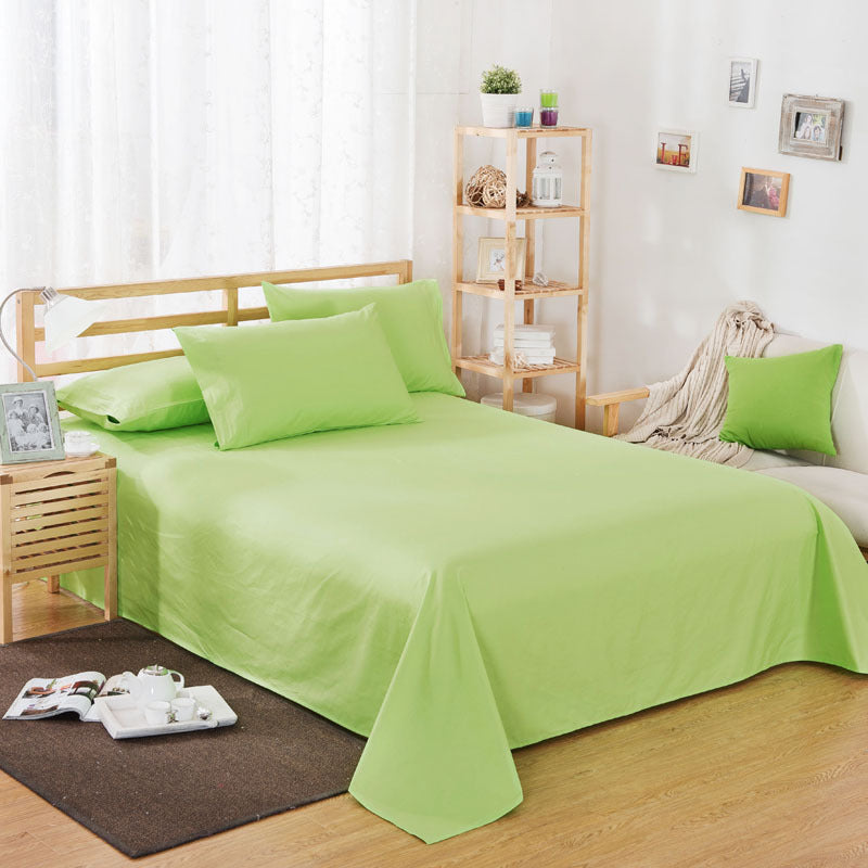 Pure Color Polyester Cotton Bed Sheets