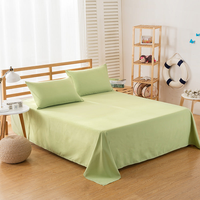 Pure Color Polyester Cotton Bed Sheets