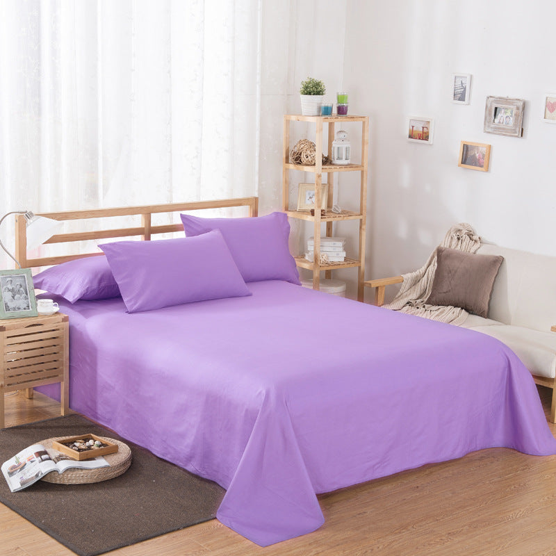 Pure Color Polyester Cotton Bed Sheets