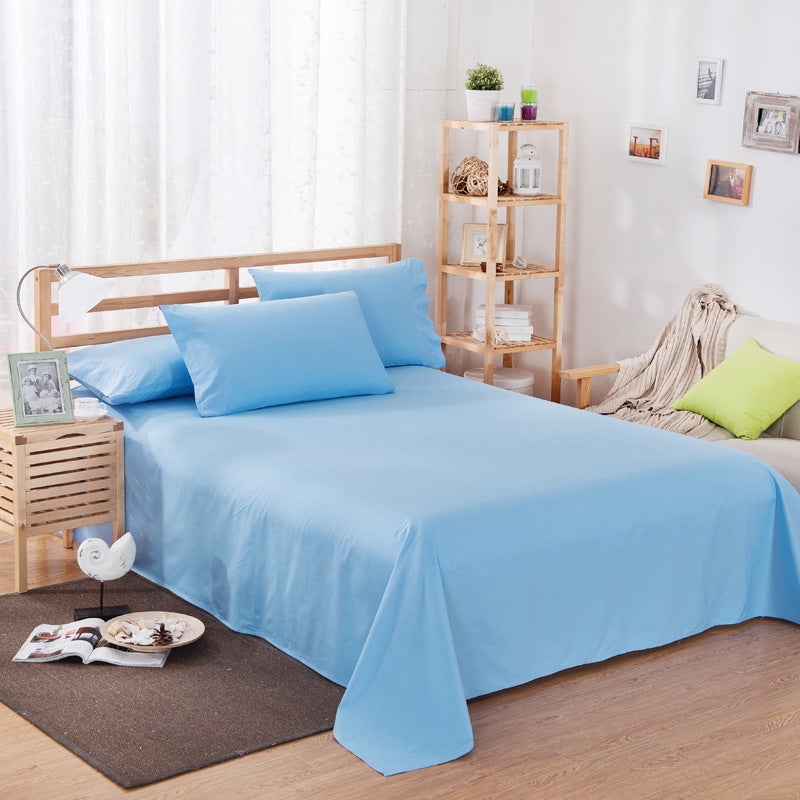 Pure Color Polyester Cotton Bed Sheets