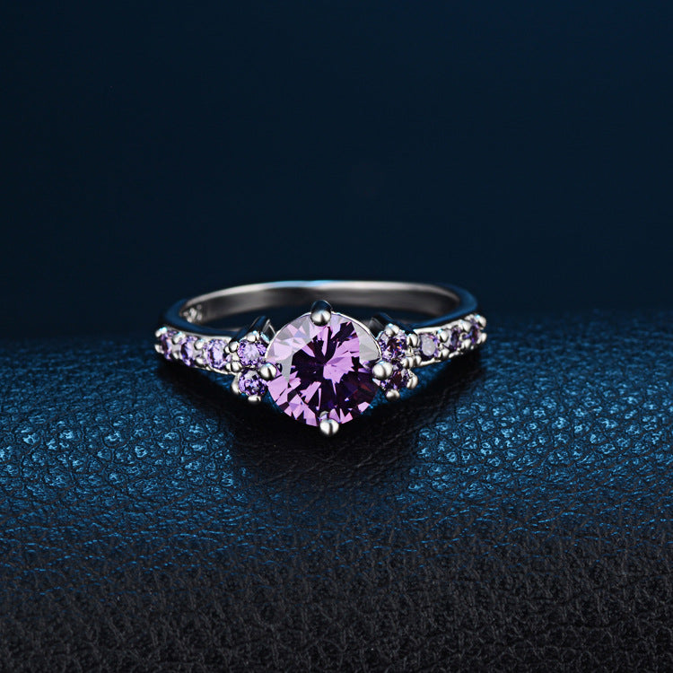 New CiNily Violet Filled Purple Lilac Ring