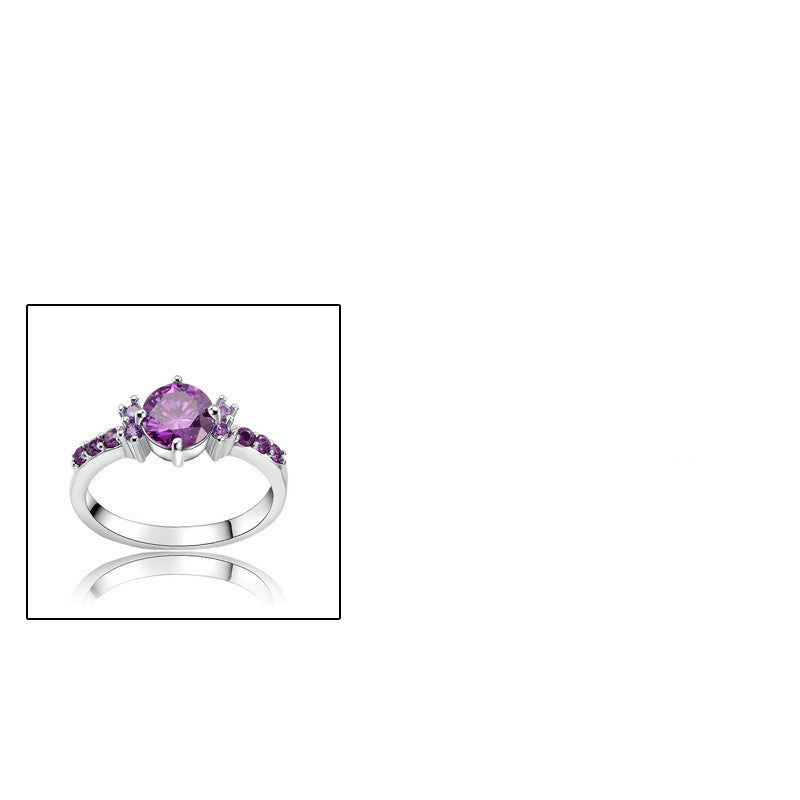 New CiNily Violet Filled Purple Lilac Ring