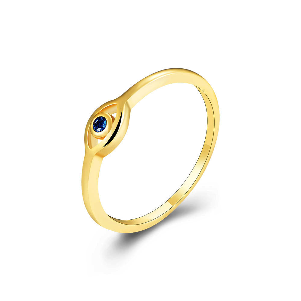 Stylish 18K Gold Plated Evil Eye Exquisite Ring