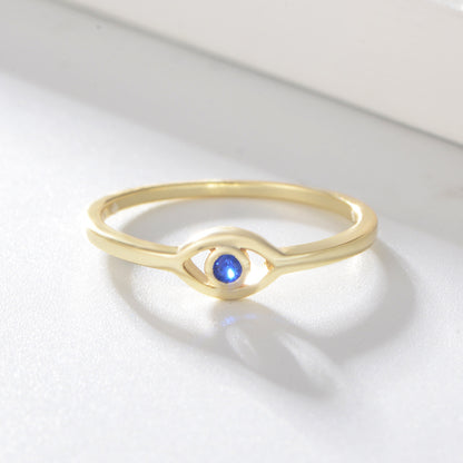 Stylish 18K Gold Plated Evil Eye Exquisite Ring