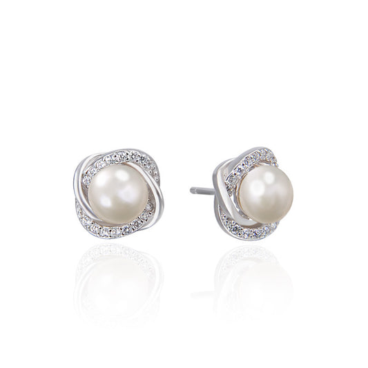 Ladies Korean Temperament Pearl Earrings