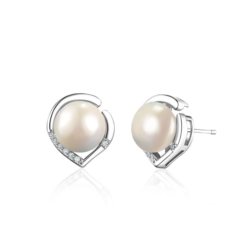 Ladies Korean Temperament Pearl Earrings