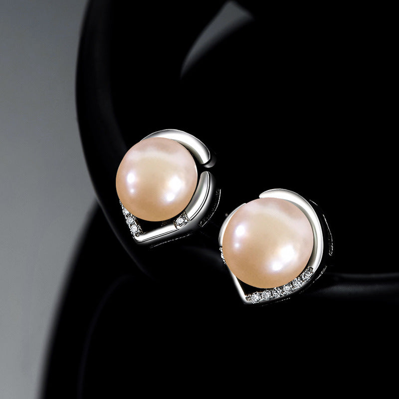 Ladies Korean Temperament Pearl Earrings