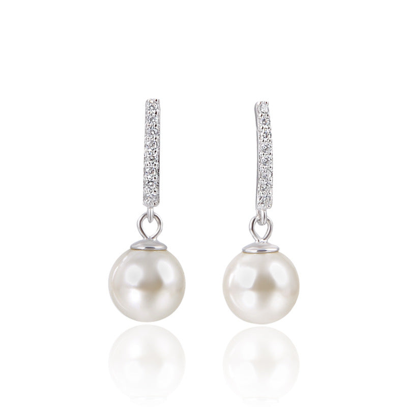 Ladies Korean Temperament Pearl Earrings