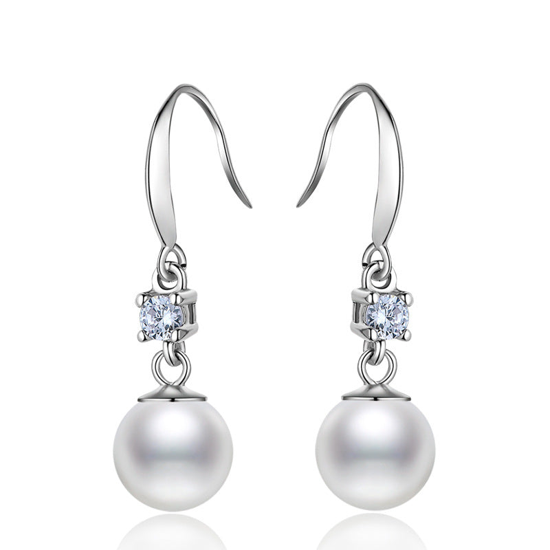 Ladies Korean Temperament Pearl Earrings