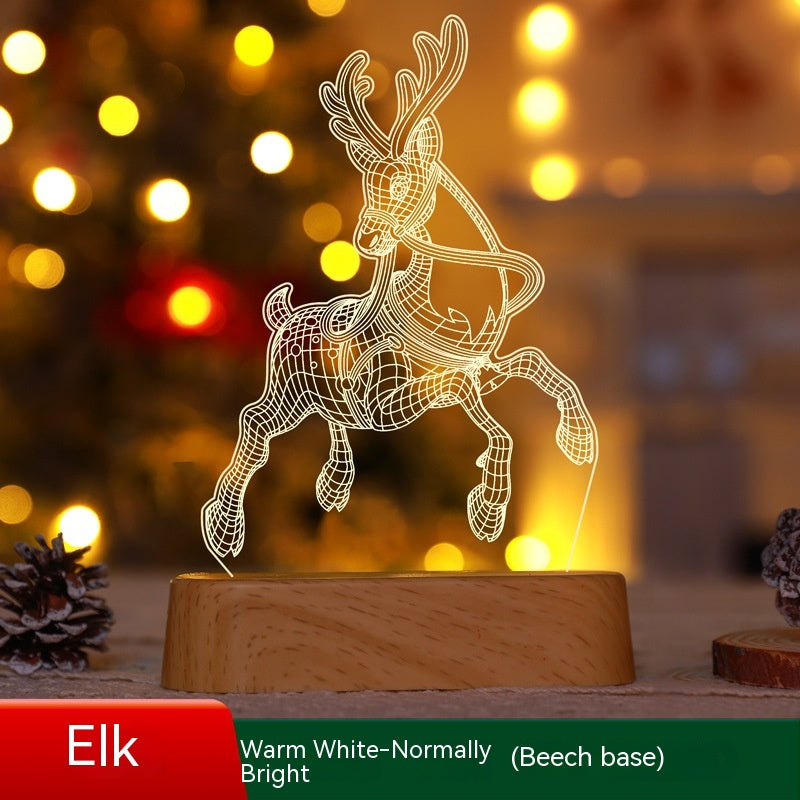 Christmas 3D Lamp Acrylic LED Lights