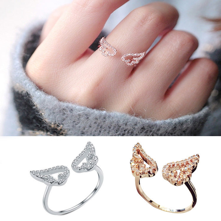 Cute Angel Wings Ring