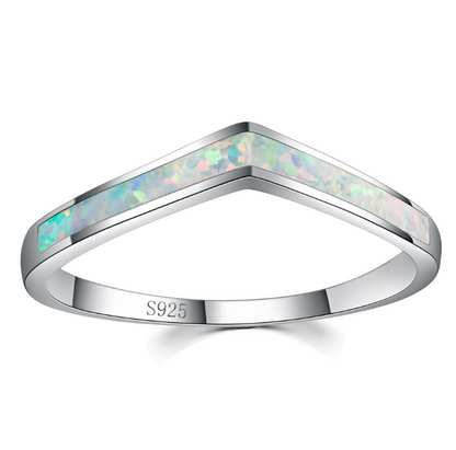 925 Sterling Silver Mystic Ocean Opal Ring