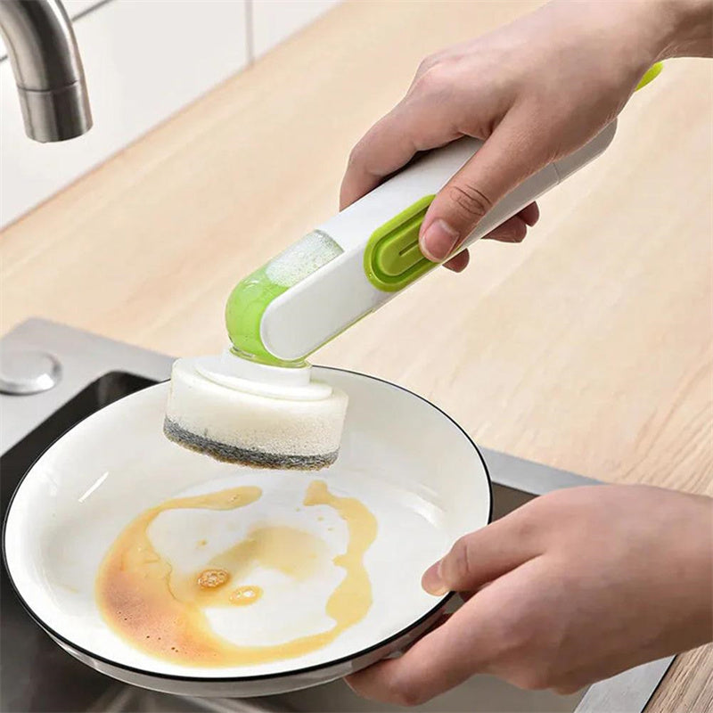 Long-Handle Liquid-Filled Cleaning Brush