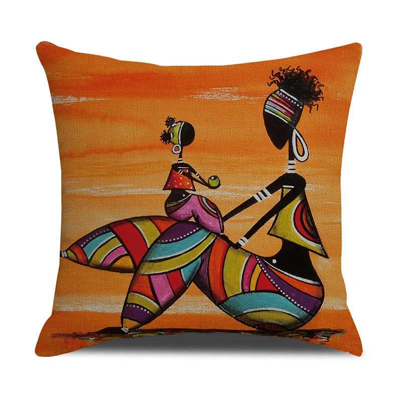 African Ethnic Sofa Decor Hug Pillowcase Cushion