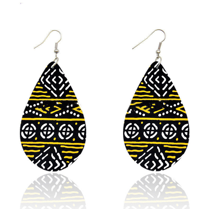 Bohemian Ankara Headband Print Earrings