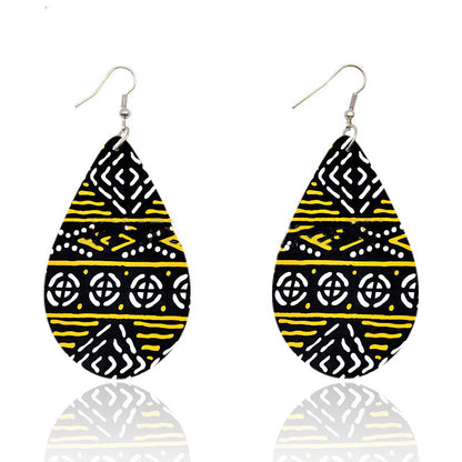 Bohemian Ankara Headband Print Earrings