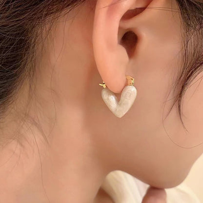 Ins Heart Love Earrings For Women