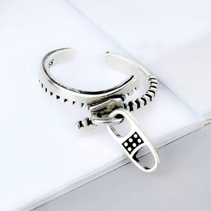 Fashion Geometric Zipper Ring