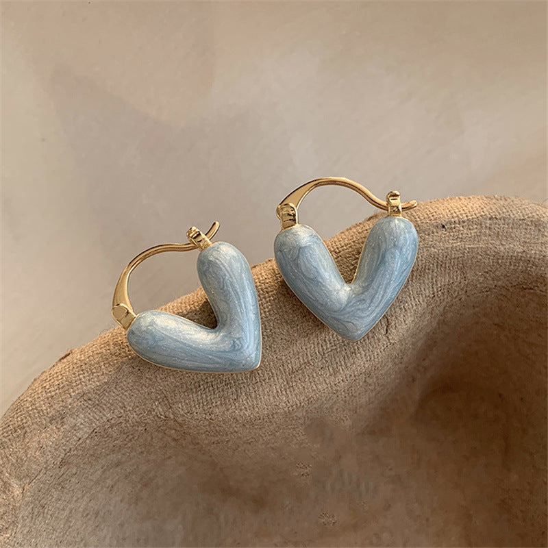 Ins Heart Love Earrings For Women