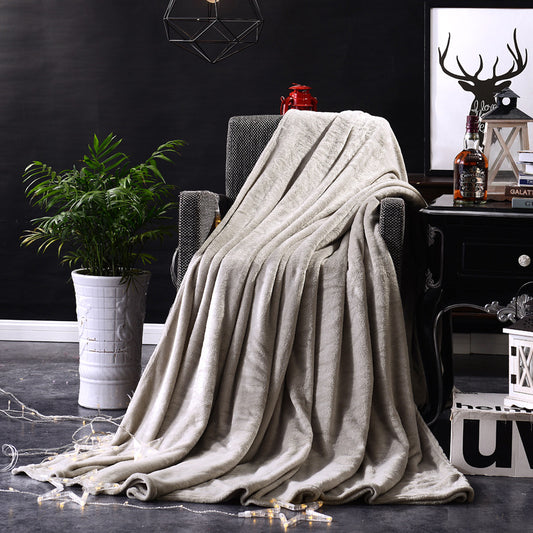 Flannel Solid Color Blanket Bedding