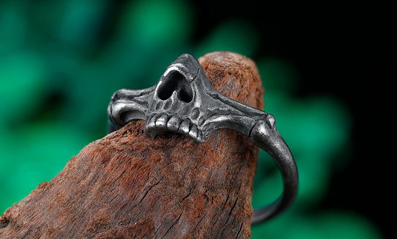 Retro Small Skull Titanium Steel Rings