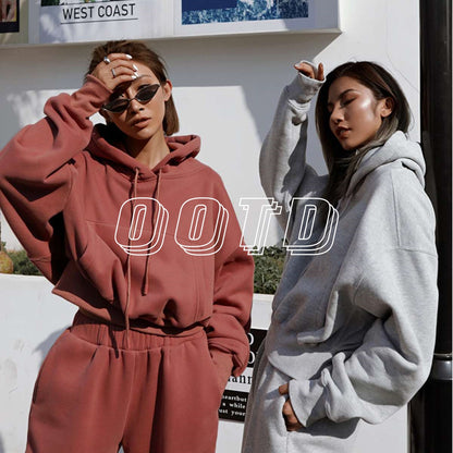 Women's Casual Hoodie Sports Suit