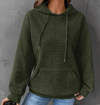 Women's Loose Solid Color Long-sleeved Sweater