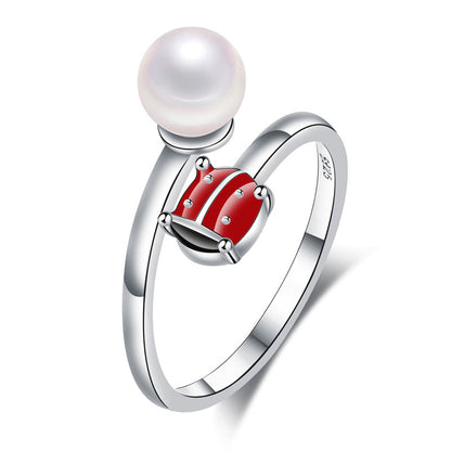 Adjustable Ladybug Ring