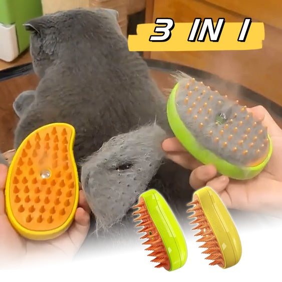 3 In 1 Cats/Dogs Steam Brush Electric Spray Comb