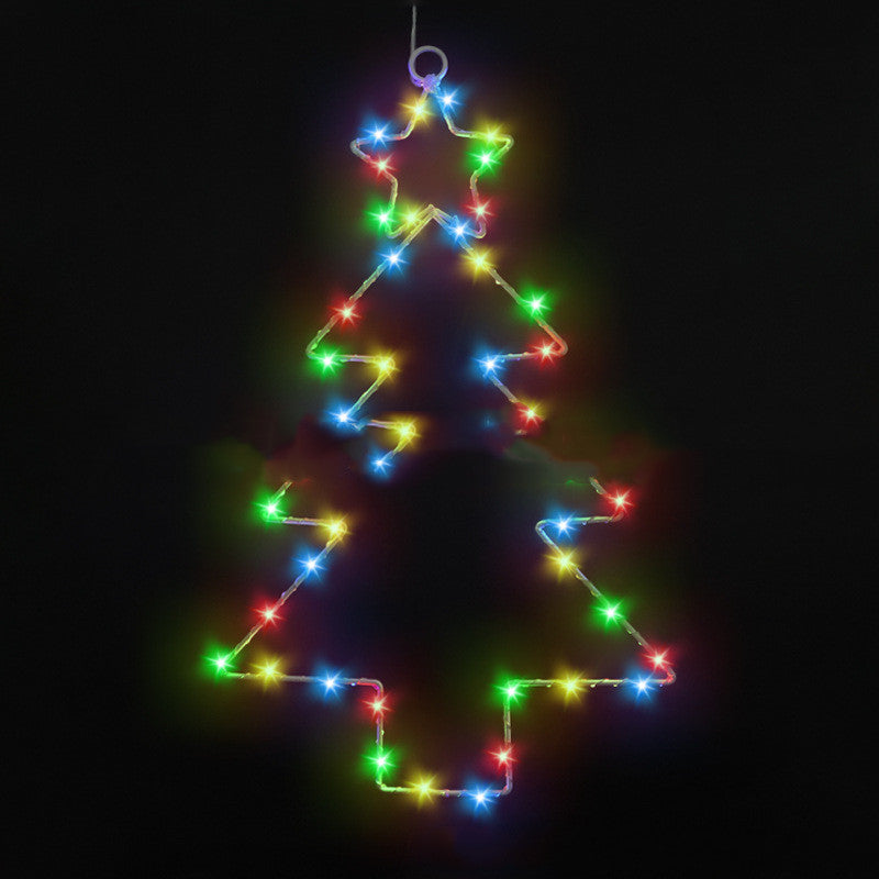 Wrought Iron Christmas Tree Shaped LED