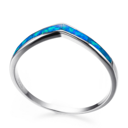 925 Sterling Silver Mystic Ocean Opal Ring