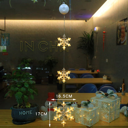 Christmas 3pcs LED Star Light Hanging Decor