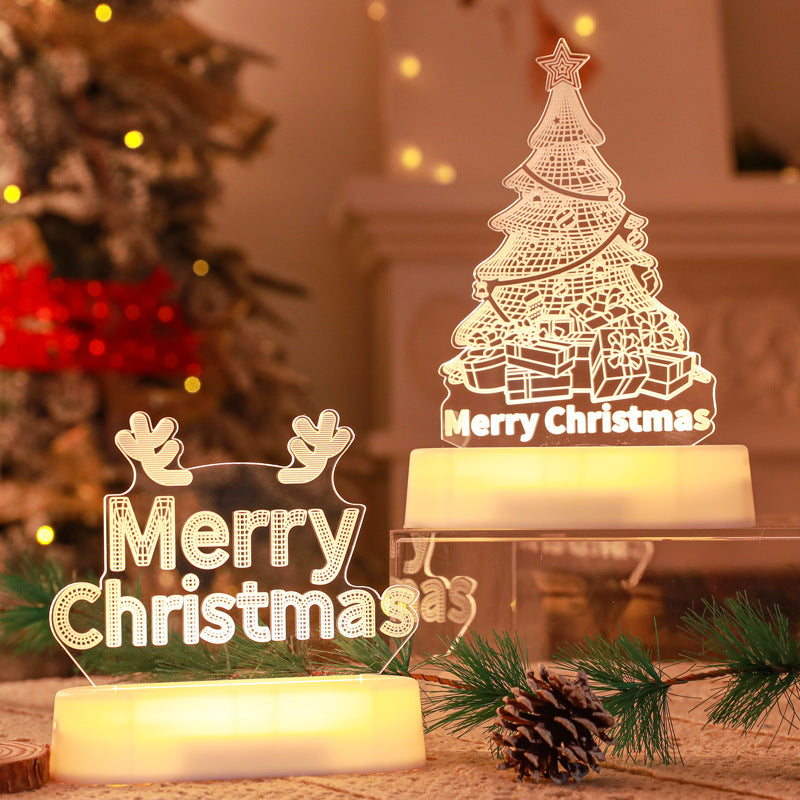 Christmas 3D Lamp Acrylic LED Lights