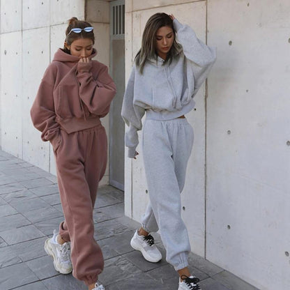 Women's Casual Hoodie Sports Suit