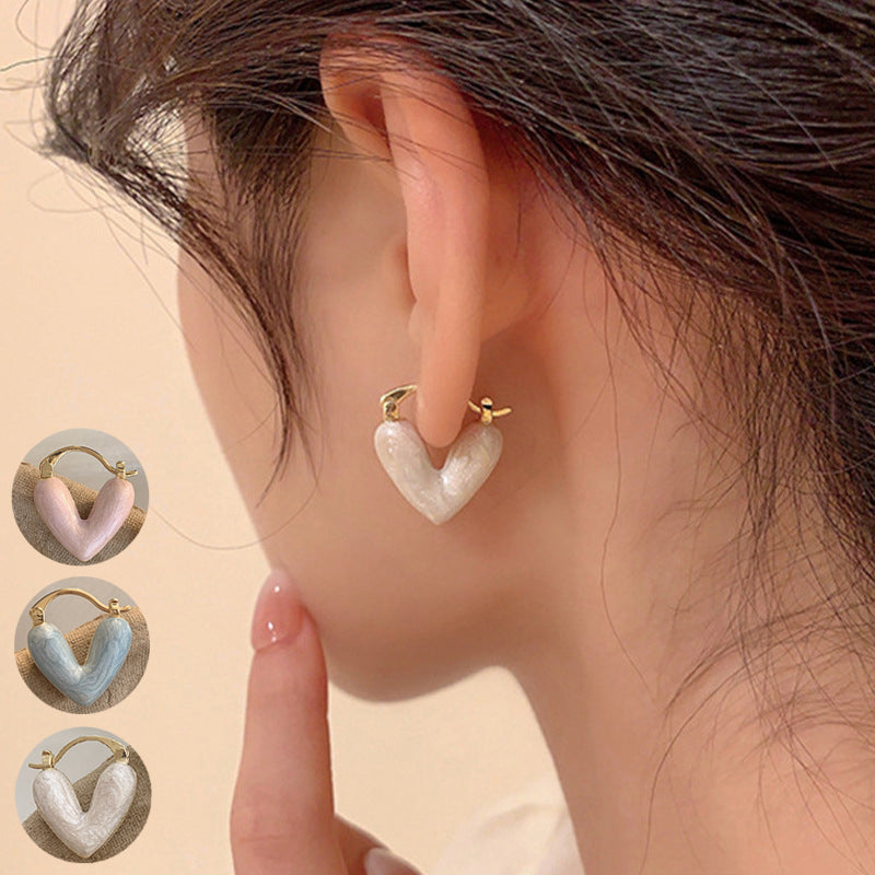 Ins Heart Love Earrings For Women