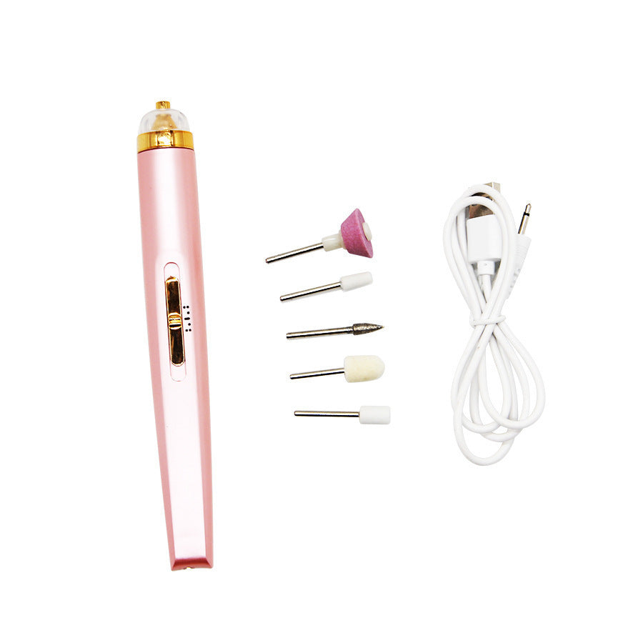 Manicure Pedicure Electric Nail Drill Polisher With LED