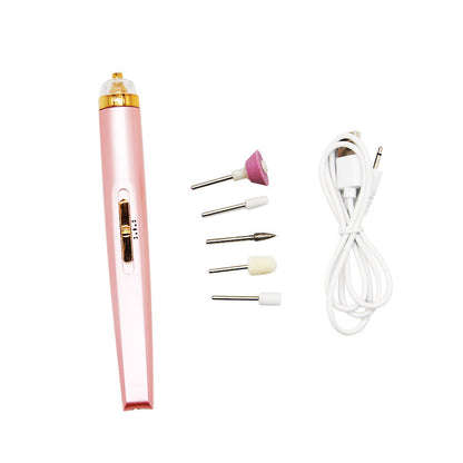 Manicure Pedicure Electric Nail Drill Polisher With LED