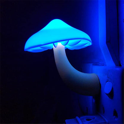 220V Sensor LED Mushroom Light Wall Socket Lamp