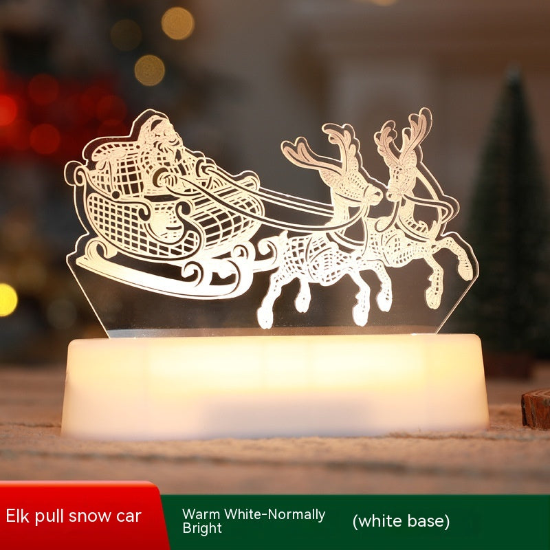 Christmas 3D Lamp Acrylic LED Lights