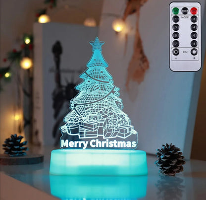 Christmas 3D Lamp Acrylic LED Lights