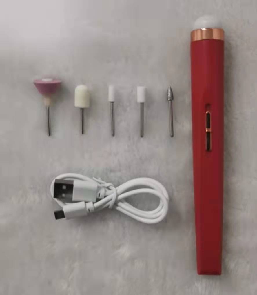 Manicure Pedicure Electric Nail Drill Polisher With LED