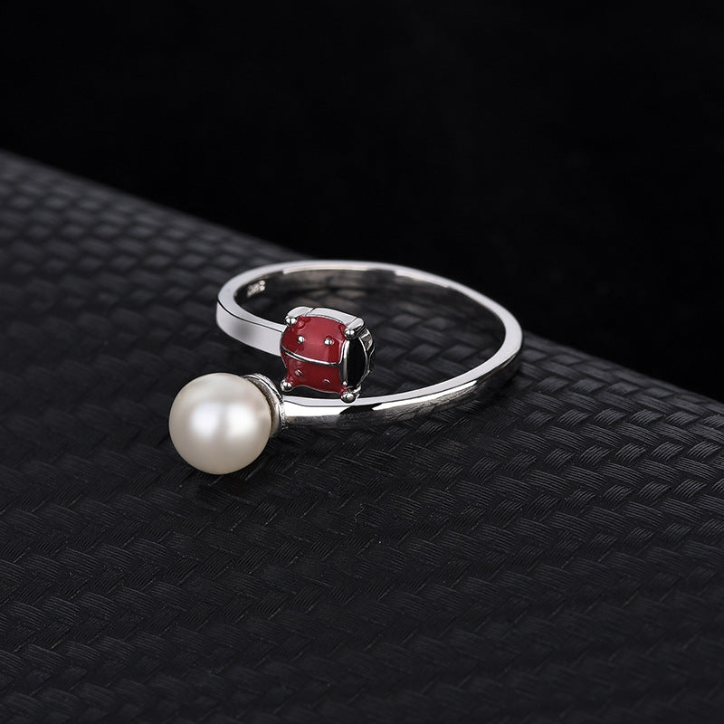 Adjustable Ladybug Ring