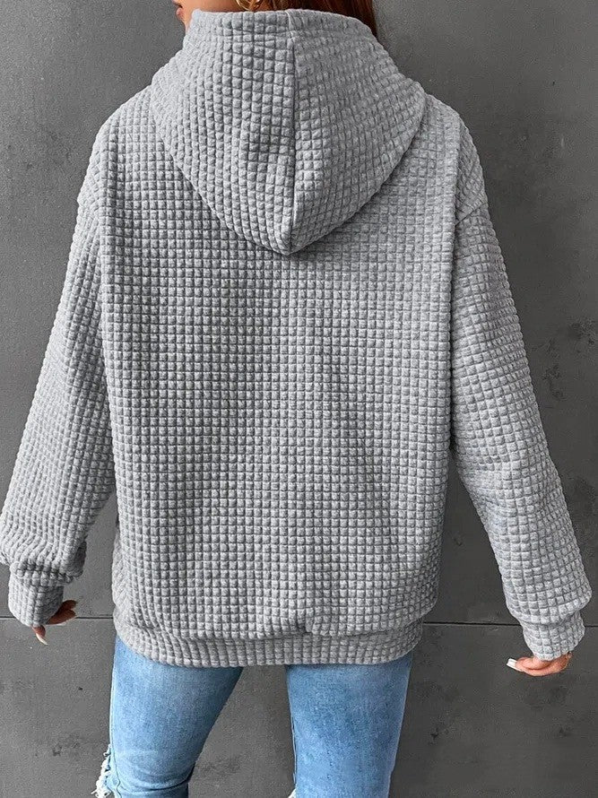 Women's Loose Solid Color Long-sleeved Sweater