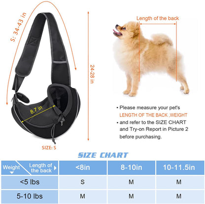 Portable Pet Carrier Crossbody Bag For Dogs Cats