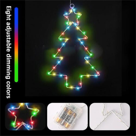 Wrought Iron Christmas Tree Shaped LED