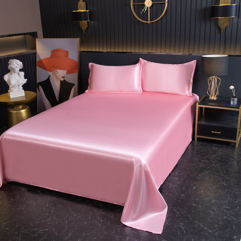 Solid Color Bed Sheet 3PCS Set